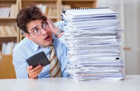 overwhelmed Data entry can be a daunting task, let Ocean Crest Bookkeeping handle it!